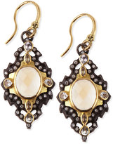 Thumbnail for your product : Armenta Old World Midnight Rainbow Moonstone Cross Earrings