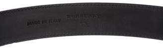 Burberry Padlock Leather Belt