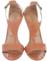 Thumbnail for your product : Sigerson Morrison Leather T-Strap Sandals