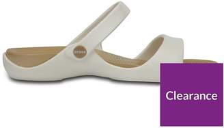 Crocs Cleo 2 Strap Slide Flat Sandal