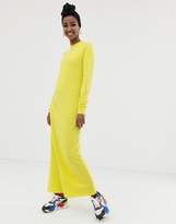 Thumbnail for your product : ASOS Design DESIGN maxi slub sweat dress