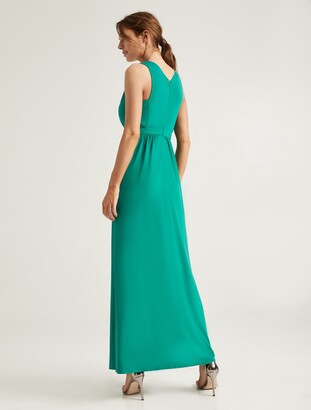 Halston Embellished Jersey Gown