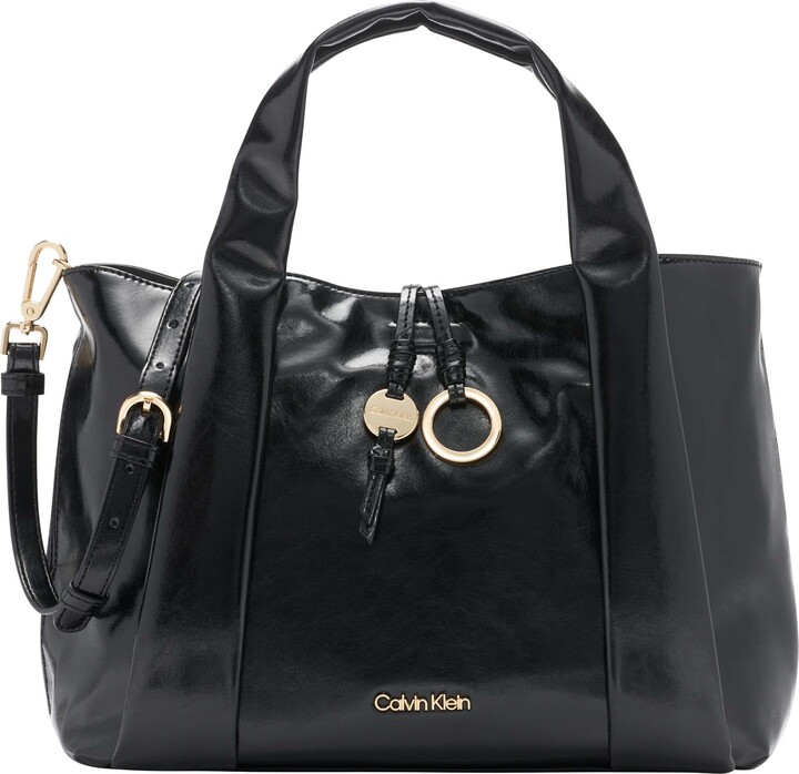 Calvin Klein Black Leather Crossbody Handbags | Shop the world's 