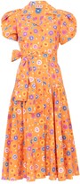 Thumbnail for your product : Lhd Orange Floral Glades Dress Orange