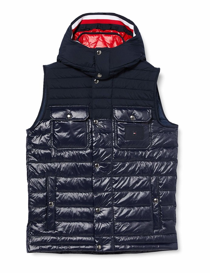 Tommy Hilfiger Men's Stretch Quilted Hooded Vest