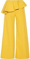 Thumbnail for your product : Rosie Assoulin Bearded Iris Peplum Cotton-Twill Wide-Leg Pants