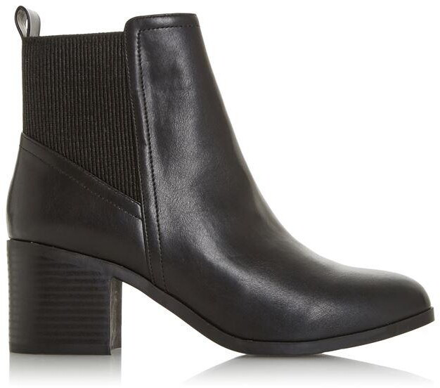black block heel ankle boots uk