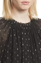 Thumbnail for your product : Joie Baylee B Ruffle Collar Metallic Dot Blouse