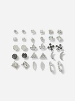 Thumbnail for your product : Shein Moon & Leaf Design Stud Earrings 15pairs