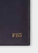 Thumbnail for your product : Paul Smith Men's Navy Leather Monogrammed Billfold Wallet