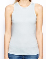 Thumbnail for your product : ASOS COLLECTION Tank with High Neck in Modal Mix