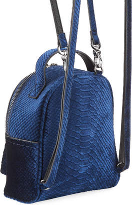 Neiman Marcus Snake Velvet Backpack
