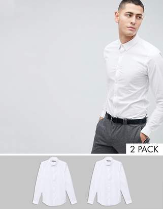 French Connection 2 Pack Slim Fit Shirts