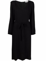 Thumbnail for your product : Antonelli tied-waist V-neck dress