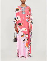 Thumbnail for your product : Emilio Pucci Graphic-print silk maxi dress