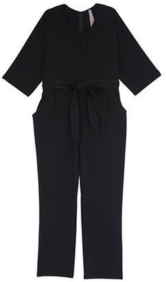 Melissa McCarthy Plus Solid Belted Jumpsuit