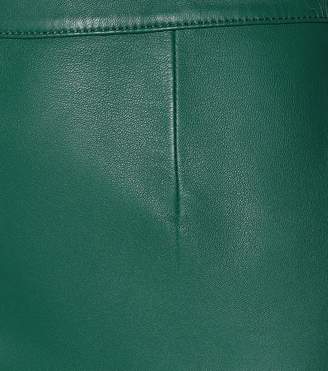 ALEXACHUNG Leather miniskirt