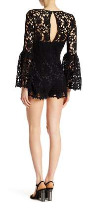 Alexia Admor Bell Sleeve Lace Romper