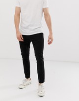 black super skinny chinos