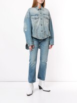 Thumbnail for your product : R 13 Max oversized denim jacket