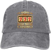 Thumbnail for your product : Jopath I D Rather Be at The Casino Tote Bag Unisex Dad Cap for All Seasons-Adjustable Baseball Caps Cotton Dad-Black