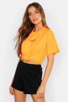Thumbnail for your product : boohoo Neon Loopback Runner Shorts