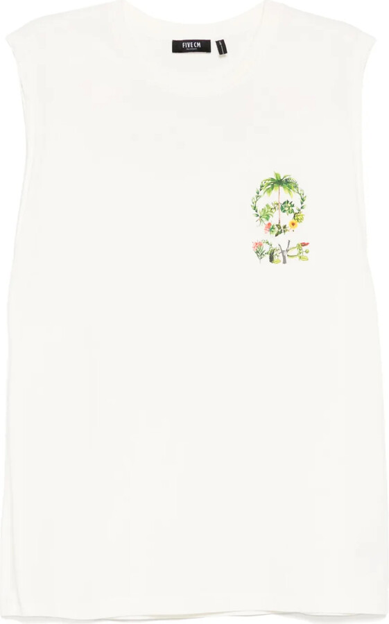 FIVE CM logo-print T-shirt vest