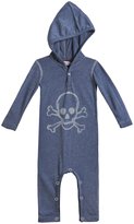 Thumbnail for your product : City Threads Skull Outline Hooded Romper (Baby) - Midnight-0-3 Months