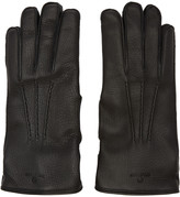Thumbnail for your product : Belstaff Black Leather Buckle Gloves