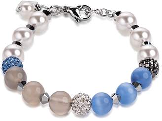 Coeur de Lion Crystal Pearls Dawn Blue Bracelet 4832/30-0720