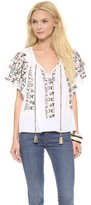 Thumbnail for your product : Suno Embroidered A Line Top