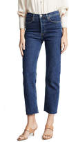 Thumbnail for your product : RE/DONE High Rise Stove Pipe Jeans