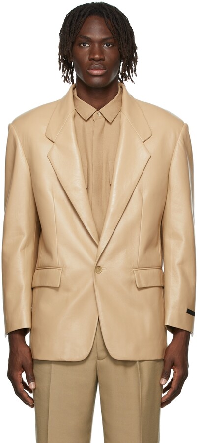 men's tan blazer