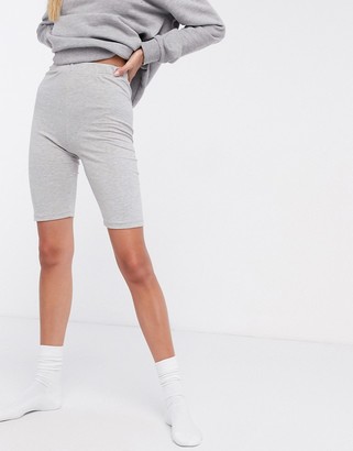 Outrageous Fortune loungewear bodycon short in grey