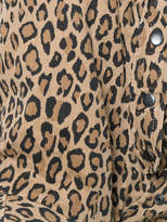 Thumbnail for your product : R 13 oversize leopard tech parka