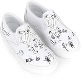 Thumbnail for your product : Burberry Printed canvas slip-on shoes