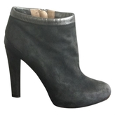 Thumbnail for your product : Fendi Grey Velvet Ankle boots