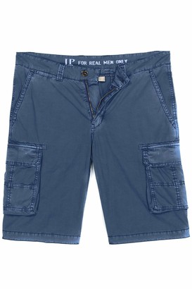 JP 1880 Men's Big & Tall Cargo Shorts Blue Denim 60 720249 92-60