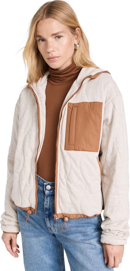 Spiritual Gangster Quilted Full Zip ShopStyle Jackets