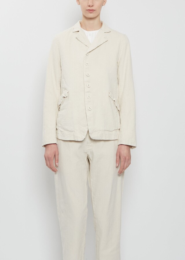 Pas De Calais Linen Cotton Tailored Jacket