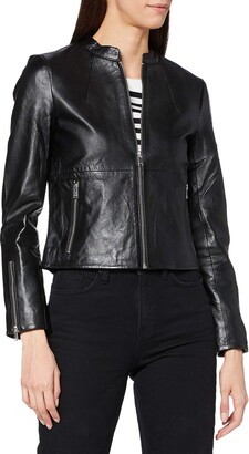 Selected Women's SLFIBI Leather Jacket B NOOS