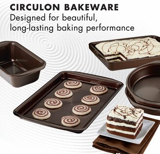 Circulon Symmetry Nonstick Chocolate Brown 5-Pc. Bakeware Set