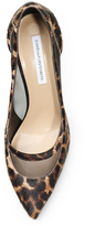 Thumbnail for your product : Diane von Furstenberg Blaize Leopard Haircalf Mesh Cutout Pump