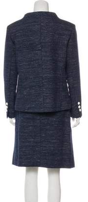 Chanel Metallic Tweed Skirt Suit