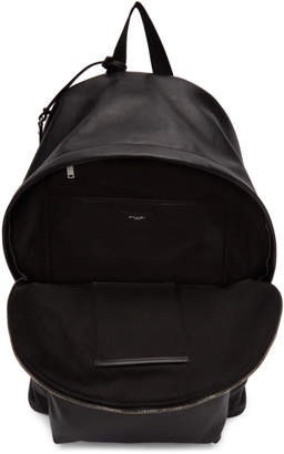 Saint Laurent Black Leather Giant City Backpack