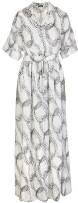 Kiton Tie Waisted Short-Sleeved Dress