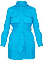 Thumbnail for your product : PrettyLittleThing Blue Utility Shirt Dress