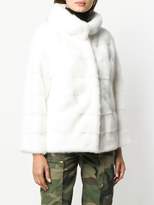 Thumbnail for your product : Simonetta Ravizza standing collar fur jacket