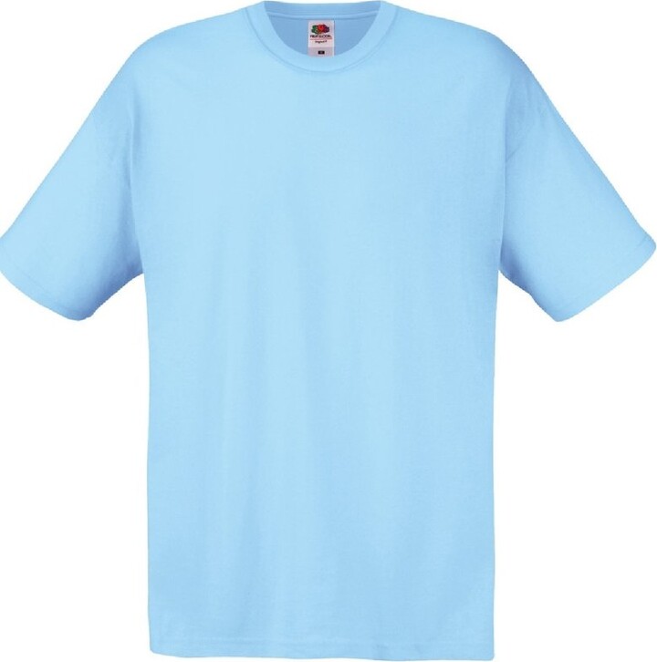 Fruit of the Loom Mens Screen Stars Original Full Cut Short Sleeve T-Shirt (Sky  Blue) - ShopStyle