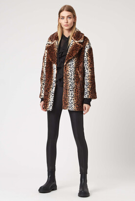 James Lakeland Leopard Faux Fur Coat - ShopStyle